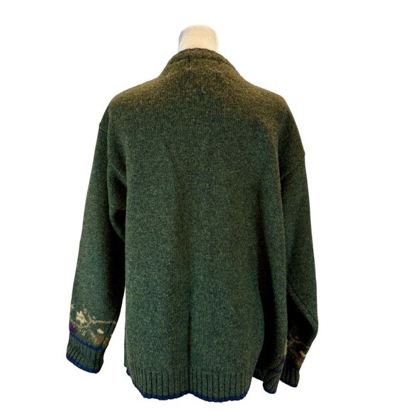 Coutryside Vintage 100% Wool Cardigan - Picture 4 of 7